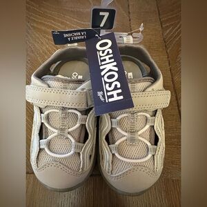 Oshkosh Girls Toddler Size 7 Casual Step In Sandal, Gray